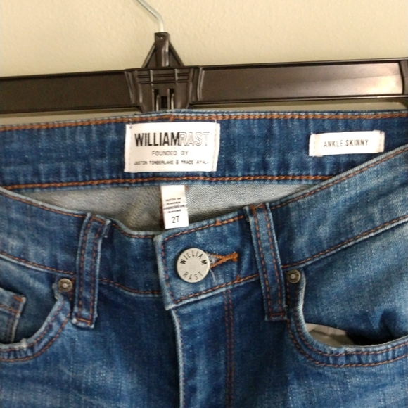 William Rast Skinny Ankle Jeans Ankle Tie - Picture 2 of 7